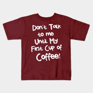 fueled by coffee Kids T-Shirt